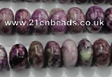 CTJ514 15.5 inches 10*14mm rondelle dyed purple jasper beads wholesale