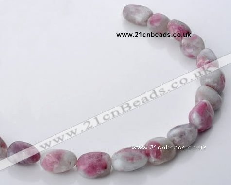 CTO11 15.5 inches 15*18mm freeform natural tourmaline beads
