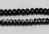 CTO120 15.5 inches 8*12mm rondelle black tourmaline beads