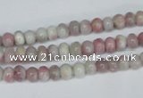 CTO200 15.5 inches 4*6mm rondelle pink tourmaline gemstone beads