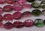 CTO420 15 inches 6*7mm oval natural tourmaline beads wholesale