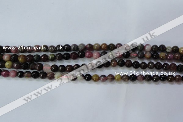 CTO453 15.5 inches 6mm round natural tourmaline gemstone beads