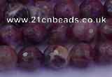 CTO612 15.5 inches 7mm faceted round tourmaline gemstone beads