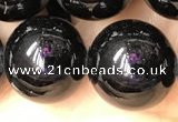 CTO705 15.5 inches 14mm round black tourmaline beads wholesale