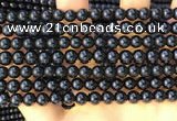 CTO711 15.5 inches 6mm round black tourmaline gemstone beads
