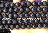 CTO714 15.5 inches 12mm round black tourmaline gemstone beads