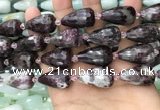 CTR360 15.5 inches 15*25mm faceted teardrop tourmaline beads