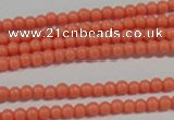 CTU1309 15.5 inches 2mm round synthetic turquoise beads