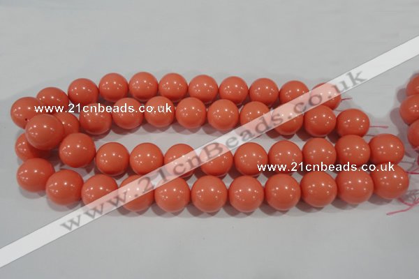 CTU1318 15.5 inches 18mm round synthetic turquoise beads