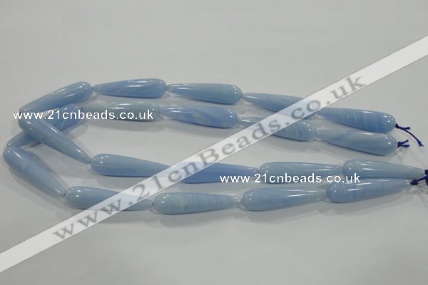 CTU1774 15.5 inches 10*40mm teardrop synthetic turquoise beads