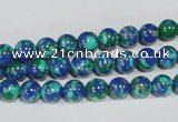 CTU1812 15.5 inches 6mm round synthetic turquoise beads