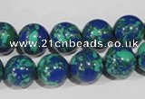 CTU1815 15.5 inches 12mm round synthetic turquoise beads