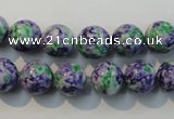 CTU2153 15.5 inches 10mm round synthetic turquoise beads