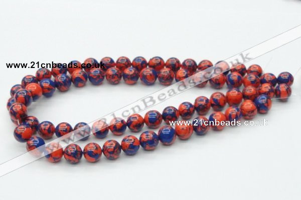 CTU231 16 inches 12mm round imitation turquoise beads wholesale