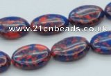 CTU232 16 inches 13*18mm oval imitation turquoise beads wholesale