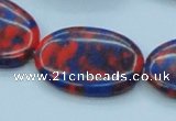 CTU234 16 inches 20*30mm oval imitation turquoise beads wholesale