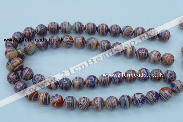 CTU243 16 inches 14mm round imitation turquoise beads wholesale