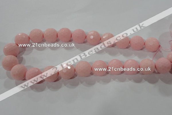 CTU2687 15.5 inches 20mm faceted round synthetic turquoise beads