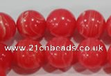 CTU2736 15.5 inches 16mm round synthetic turquoise beads
