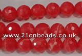 CTU2743 15.5 inches 10mm faceted round synthetic turquoise beads