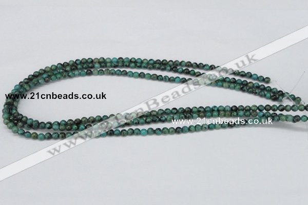 CTU425 15.5 inches 4mm round African turquoise beads wholesale