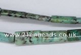 CTU460 15.5 inches 8*16mm flat tube African turquoise beads wholesale