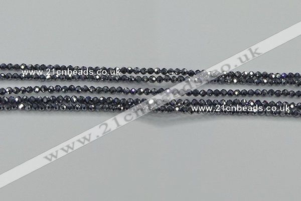 CTZ608 15.5 inches 2mm faceted round terahertz beads wholesale