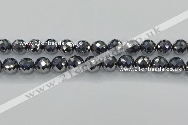 CTZ615 15.5 inches 14mm faceted round terahertz beads wholesale