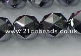 CTZ634 15.5 inches 12mm faceted nuggets terahertz beads wholesale