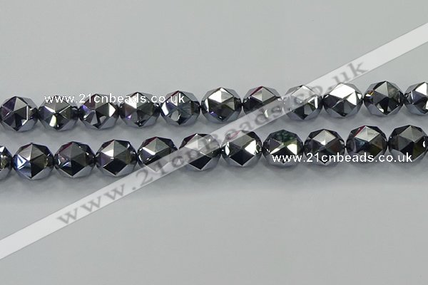 CTZ635 15.5 inches 14mm faceted nuggets terahertz beads wholesale