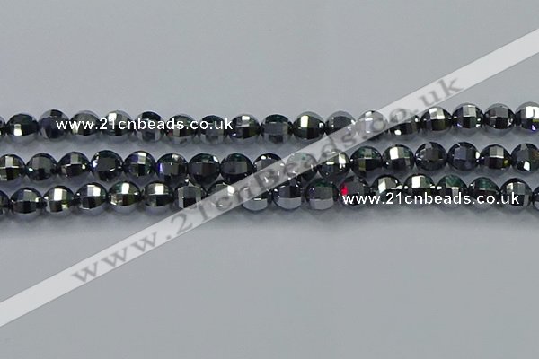 CTZ642 15.5 inches 8mm faceted round terahertz beads wholesale