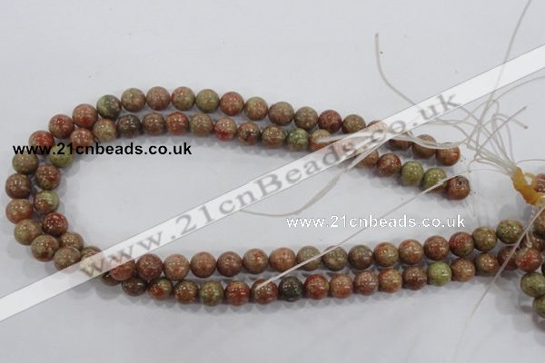 CUG103 15.5 inches 10mm round Chinese unakite beads wholesale