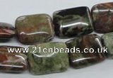 CUG154 15.5 inches 12*16mm rectangle australian unakite beads