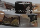 CUG156 15.5 inches 15*20mm rectangle australian unakite beads
