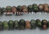 CUG65 16 inches 8*12mm bone natural unakite gemstone beads wholesale
