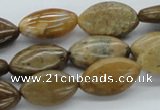 CWJ05 15.5 inches 12*20mm horse eye wood jasper gemstone beads