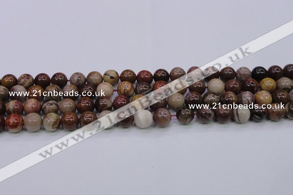 CWJ404 15.5 inches 12mm round wood jasper gemstone beads wholesale