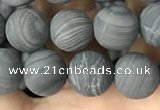 CWJ558 15.5 inches 8mm round matte coffee wood jasper beads wholesale