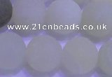 CXJ306 15.5 inches 16mm round matte New jade beads wholesale