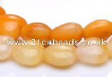 CYJ39 16 inch 20*20mm heart yellow jade gemstone beads Wholesale