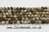 CZJ422 15.5 inches 8mm round Australian zebra jasper beads wholesale