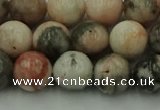 CZJ552 15.5 inches 8mm round pink zebra jasper beads wholesale