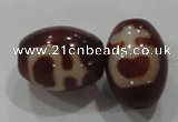 DZI10 3PCS 10*14mm oval loose Tibetan Agate Dzi Beads wholesale