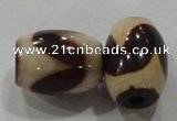 DZI11 3PCS 10*14mm oval loose Tibetan Agate Dzi Beads wholesale