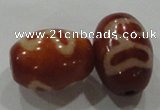 DZI18 3PCS 10*14mm oval loose Tibetan Agate Dzi Beads wholesale
