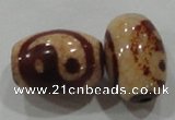 DZI19 3PCS 10*14mm oval loose Tibetan Agate Dzi Beads wholesale