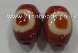 DZI23 2PCS 12*16mm oval loose Tibetan Agate Dzi Beads wholesale
