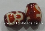 DZI24 2PCS 12*16mm oval loose Tibetan Agate Dzi Beads wholesale