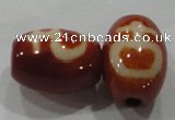 DZI25 2PCS 12*16mm oval loose Tibetan Agate Dzi Beads wholesale