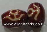 DZI27 2PCS 12*16mm oval loose Tibetan Agate Dzi Beads wholesale